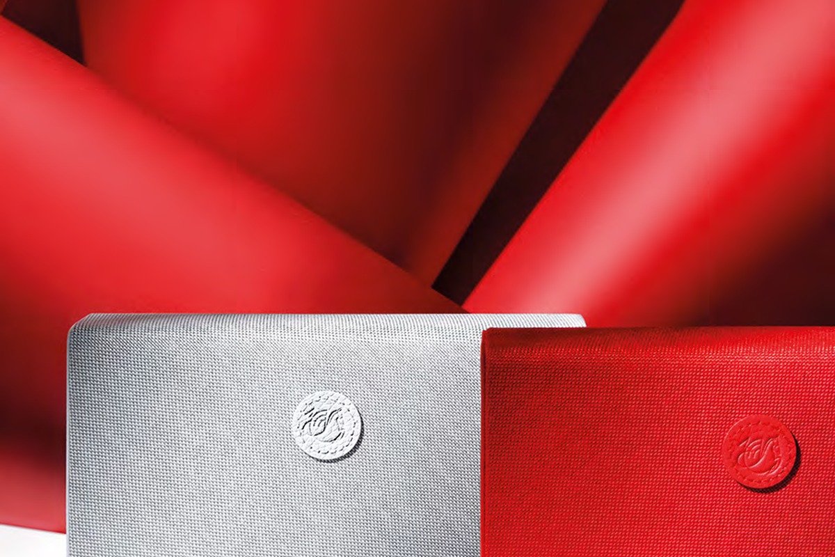Air France La Première amenity kit by Sisley Paris — pearl grey and red leather-finish boxes with embossed winged seahorse, TravelPlus Award winner 2024